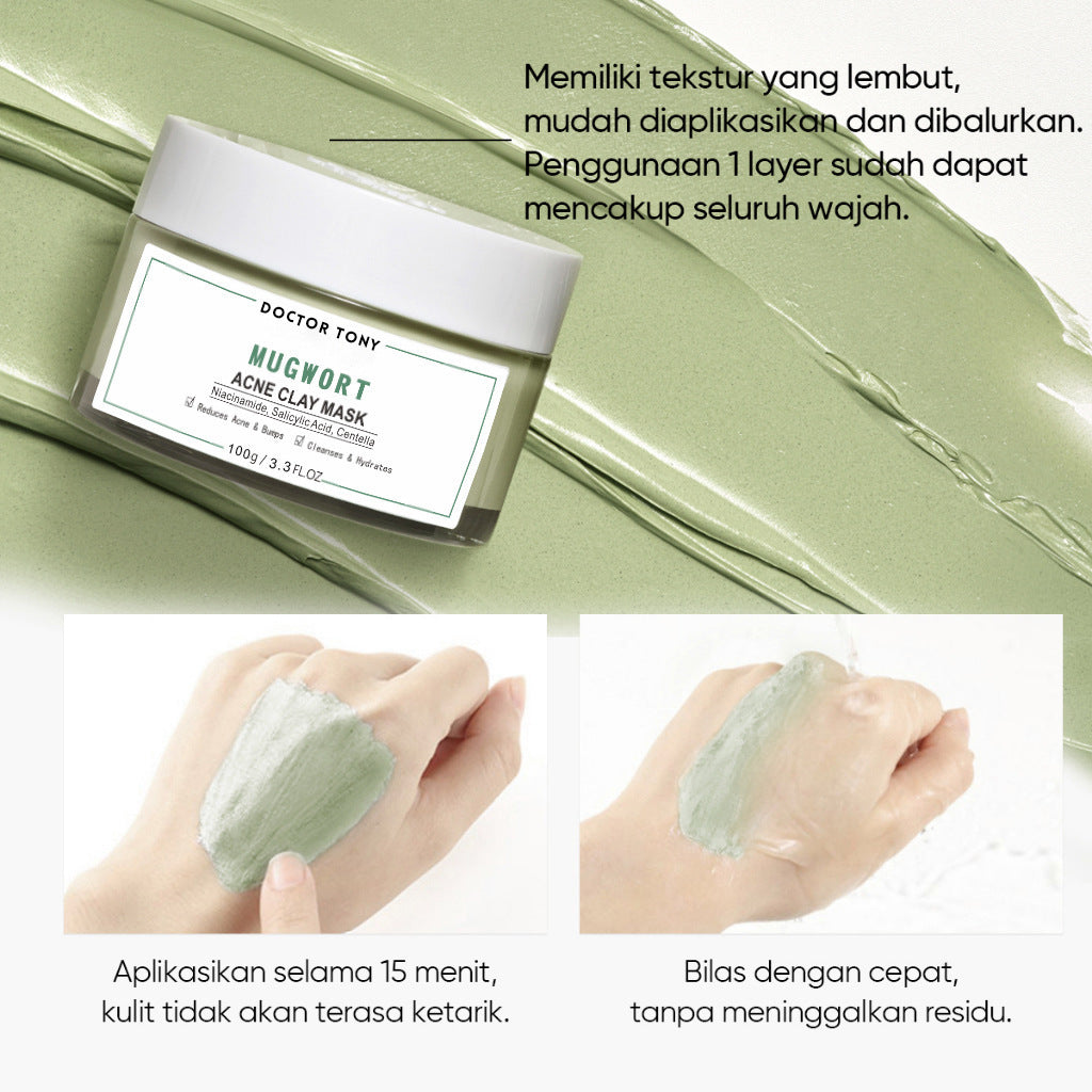 Anti-acne Argy Wormwood Clay Mask